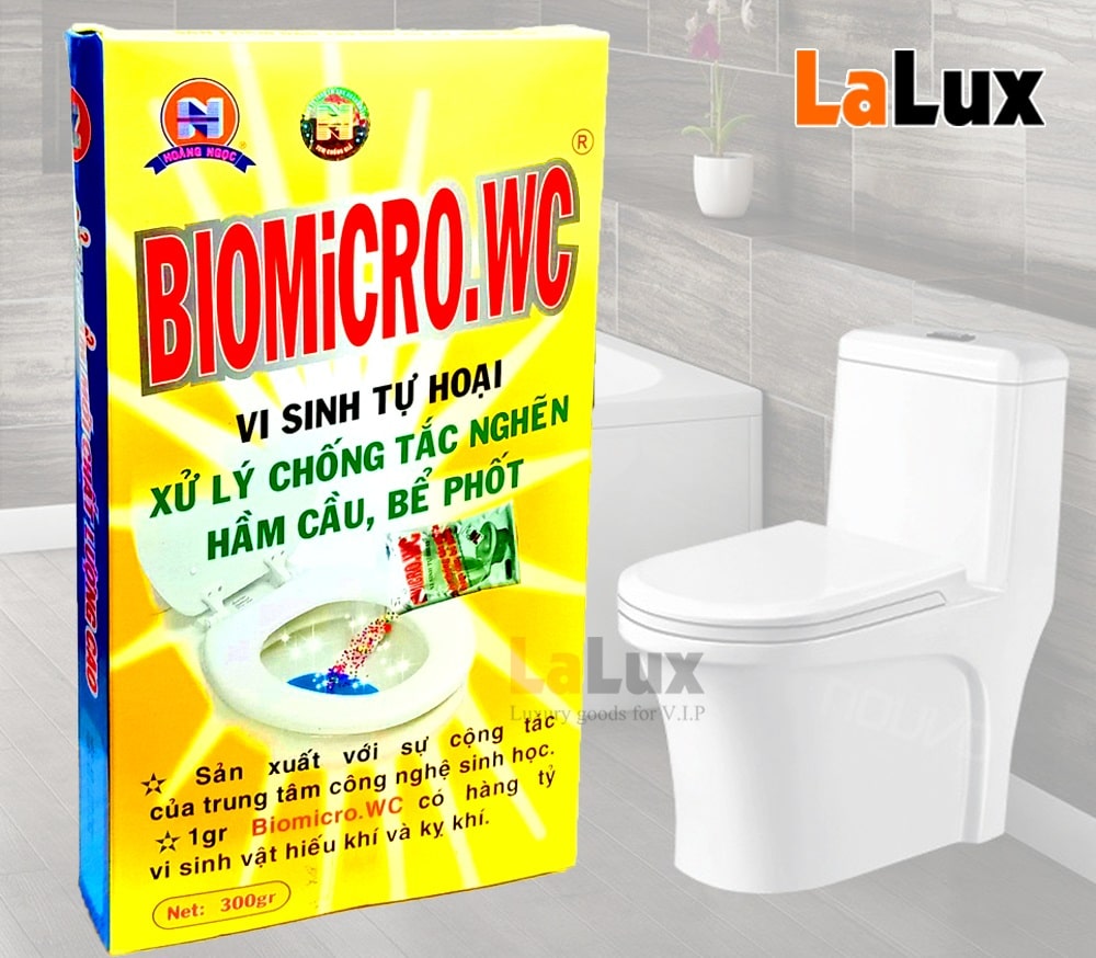 Vi sinh chống tắc nghẽn hầm cầu, bể phốt